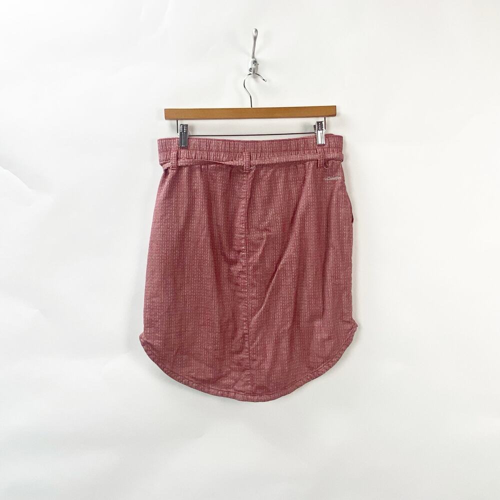 2/$30 Columbia Small Womens Red Summer Chill High Rise Belted Above Knee Skirt - Picture 7 of 12